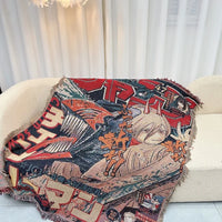 Anime Dragon Ball One Piece Cotton Thread Textile Blanket Casual Blanket Bedhead Blanket Decoration Sofa Cover Decorative Carpet